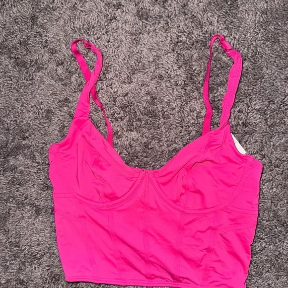Abercrombie & Fitch Pink Corset Top - Picture 4 of 4